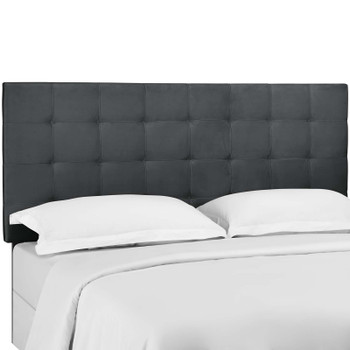 Modway Paisley Tufted Twin Upholstered Performance Velvet Headboard MOD-5847-GRY Gray