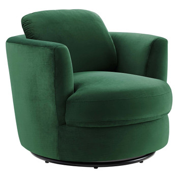 Modway EEI-4345 Pirouette Performance Velvet Swivel Armchair