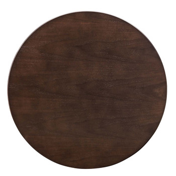 Modway EEI-4551-GLD-CHE Verne 28" Dining Table - Gold/Cherry Walnut