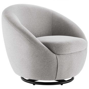 Modway EEI-5006-BLK Buttercup Fabric Upholstered Upholstered Fabric Swivel Chair