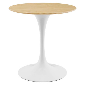 Modway EEI-5156-WHI-NAT Lippa 28" Dining Table - White/Natural