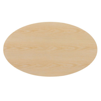 Modway EEI-5160-WHI-NAT Lippa 48" Oval Dining Table - White/Natural