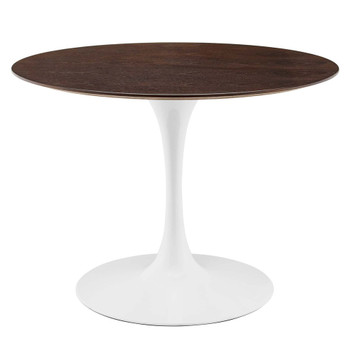 Modway EEI-5171-WHI-CHE Lippa 40" Dining Table - White/Cherry Walnut