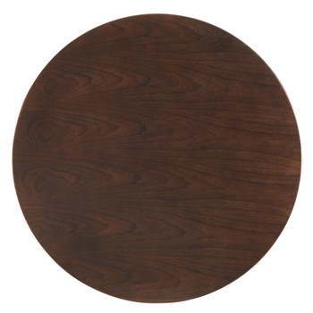 Modway EEI-5173-WHI-CHE Lippa 48" Dining Table - White/Cherry Walnut