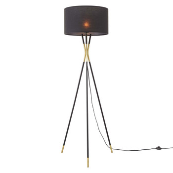 Modway EEI-5304-BLK-BLK Audrey Standing Floor Lamp - Black/Black