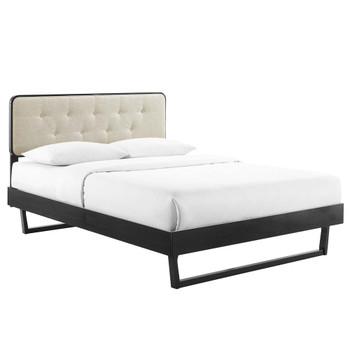 Modway MOD-6645 Bridgette Twin Wood Platform Bed With Angular Frame