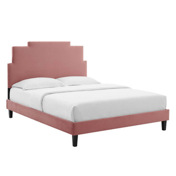 Modway MOD-6705 Lindsey Performance Velvet Queen Platform Bed