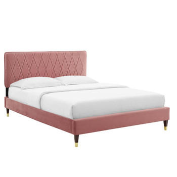 Modway MOD-6707 Phillipa Performance Velvet Queen Platform Bed