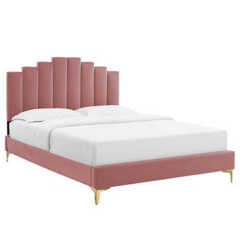 Modway MOD-6881 Elise King Performance Velvet Platform Bed