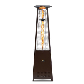 Paragon Outdoor Vesta Triangle Flame Tower Heater, 92.5", 42,000 BTU - OH-42-8M