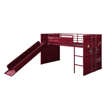 ACME 38300 Cargo Red Twin Loft Bed