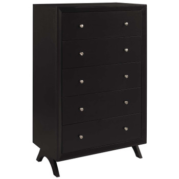 Modway Providence Five-Drawer Chest or Stand MOD-6058-CAP Cappuccino