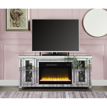 ACME LV00315 Noralie Tv Stand with Fireplace