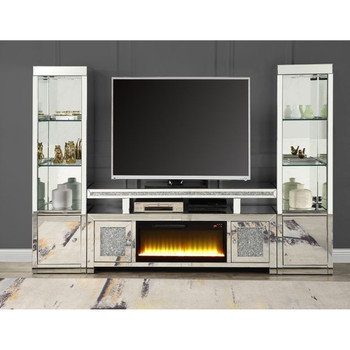 ACME LV00523 Noralie TV Stand with Firecore
