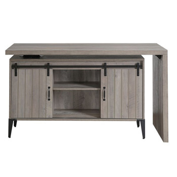 ACME OF00005 Zakwani Gray Oak Writing Desk