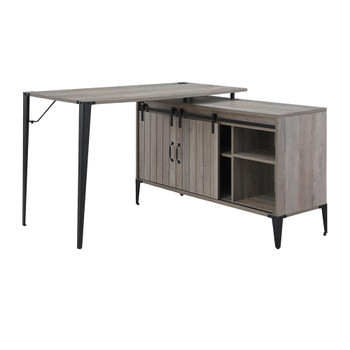 ACME OF00009 Zakwani Gray Oak Writing Desk