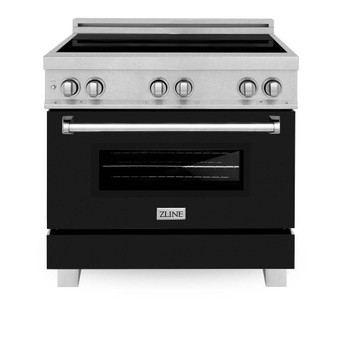 ZLINE 36" 4.6 cu. ft. Induction Range with a 4 Element Stove and Electric Oven in Black Matte (RAINDS-BLM-36)
