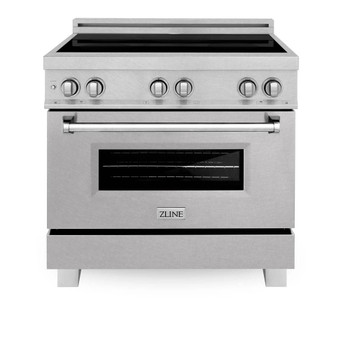 ZLINE 36" 4.6 cu. ft. Induction Range with a 4 Element Stove and Electric Oven in DuraSnow Stainless SteelAElig