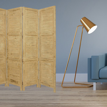 1" x 76" x 84" Yellow Wood Screen