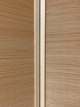 7" Light Bamboo 4 Panel Room Divider Screen