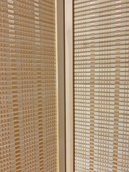 Natural Woven Bamboo 4 Panel Room Divider Screen