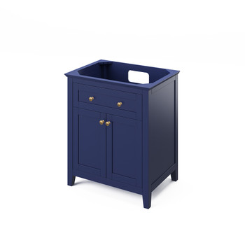 30" Hale Blue Chatham Vanity, Calacatta Vienna Quartz Vanity Top, undermount rectangle bowl