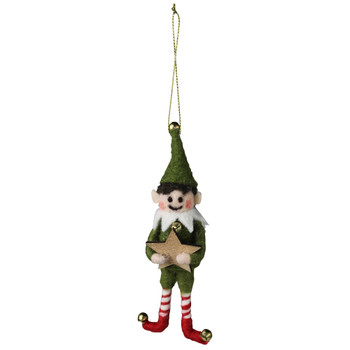 ELF BOY ORNAMENT, FELT