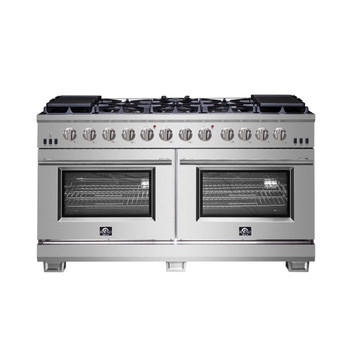 Forno Capriasca - 60" Titanium Gas Range, 10burner, with professional oven FFSGS6260-60
