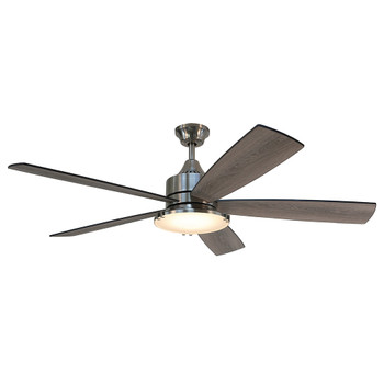 Forno Faro 60" Brushed Nickel with Reversible Blade Voice Activated Smart Ceiling Fan. CF01360-BNP