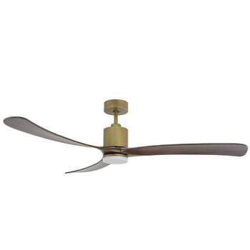 Forno Curva 72" Oil Rubbed Bronze Body & Light Ash Wood Blade Voice Activated Smart Ceiling Fan. CF01672-AGR