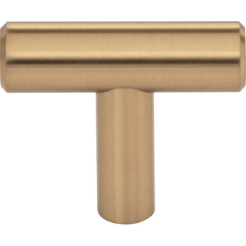 Elements 30-Pack of the 1-9/16" Overall Length Satin Bronze Naples Cabinet "T" Knob 40SBZ-30