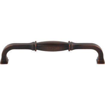 Jeffrey Alexander 160 mm Center-to-Center Brushed Oil Rubbed Bronze Audrey Cabinet Pull 278-160DBAC