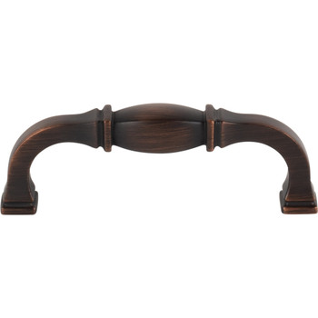 Jeffrey Alexander 96 mm Center-to-Center Brushed Oil Rubbed Bronze Audrey Cabinet Pull 278-96DBAC