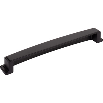 Jeffrey Alexander 192 mm Center Matte Black Square-to-Center Square Renzo Cabinet Cup Pull 141-192MB