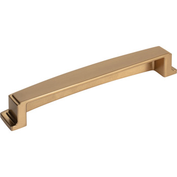 Jeffrey Alexander 160 mm Center Satin Bronze Square-to-Center Square Renzo Cabinet Cup Pull 141-160SBZ