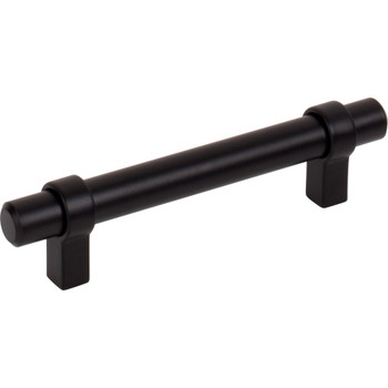 Jeffrey Alexander 96 mm Center-to-Center Matte Black Key Grande Cabinet Bar Pull 596MB