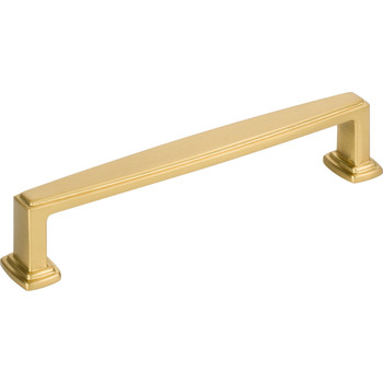 Jeffrey Alexander 128 mm Center-to-Center Brushed Gold Richard Cabinet Pull 171-128BG