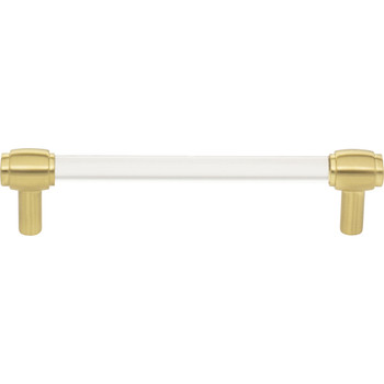 Jeffrey Alexander 128 mm Center-to-Center Brushed Gold Carmen Cabinet Bar Pull 775-128BG