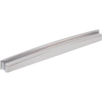 Jeffrey Alexander 305 mm Center Polished Chrome Square-to-Center Square Renzo Cabinet Cup Pull 141-305PC