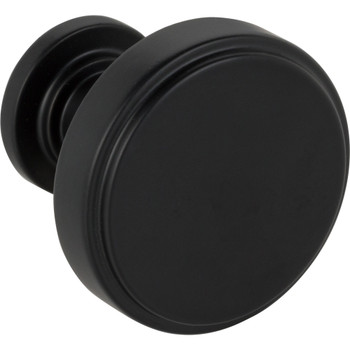 Jeffrey Alexander 1-1/4" Overall Length Matte Black Richard Cabinet Knob 171MB