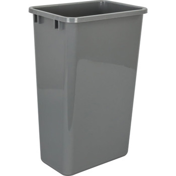 Hardware Resources Box of 4 Grey 50 Quart Plastic Waste Containers CAN-50GRY-4