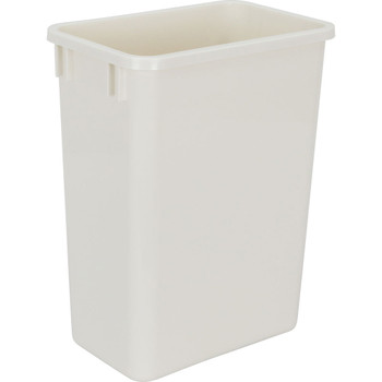 Hardware Resources Box of 4 White 35 Quart Plastic Waste Containers CAN-35W-4