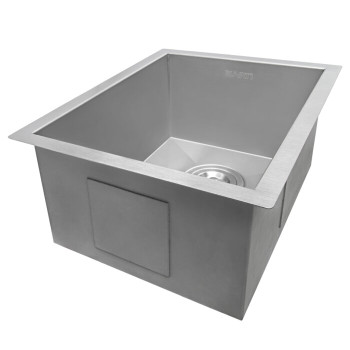 Ruvati 14-inch Undermount 16 Gauge Zero Radius Bar Prep Kitchen Sink Stainless Steel Single Bowl - RVH7110