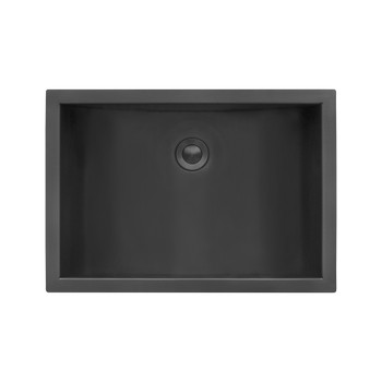 Ruvati 18 x 12 inch Gunmetal Black Stainless Steel Rectangular Bathroom Sink Undermount - RVH6110BL