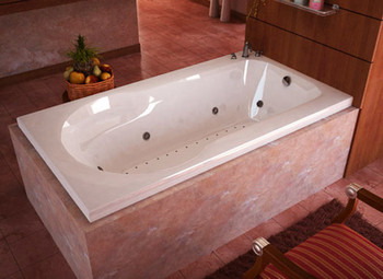 Atlantis Whirlpools Zepher 32 x 60 Rectangular Whirlpool Jetted Bathtub High Gloss Acrylic - 3260ZWL