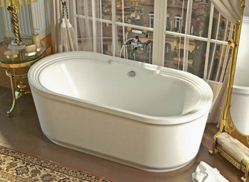 Atlantis Whirlpools Royale 34 x 67 Oval Freestanding Air & Whirlpool Water Jetted Bathtub - 3467RD