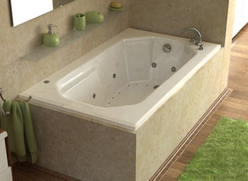 Atlantis Whirlpools Mirage 36 x 60 Rectangular Air & Whirlpool Jetted Bathtub High Gloss Acrylic - 3660MDR