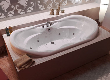 Atlantis Whirlpools Indulgence 41 x 70 Oval Air Jetted Bathtub High Gloss Acrylic - 4170IAL