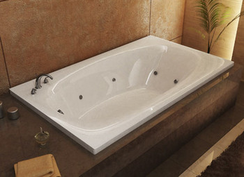 Atlantis Whirlpools Polaris 42 x 66 Rectangular Whirlpool Jetted Bathtub High Gloss Acrylic - 4266PWL