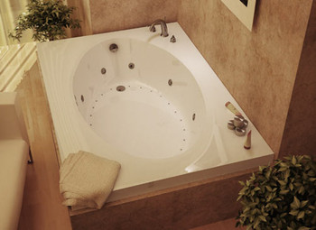 Atlantis Whirlpools Vogue 43 x 84 Rectangular Air & Whirlpool Jetted Bathtub High Gloss Acrylic - 4384VDR